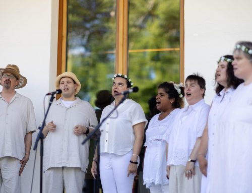 Der SWW-Kammerchor bei der Parade der „School of Narrative Dance“